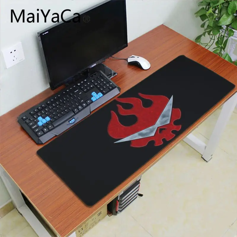 Maiyaca Гуррен lagann противоскользящие прочные резиновые компьютерные коврики фиксирующий край игровой коврик с рисунком из аниме клавиатура Коврик, подложка под стол - Цвет: Lock Edge 30x60cm