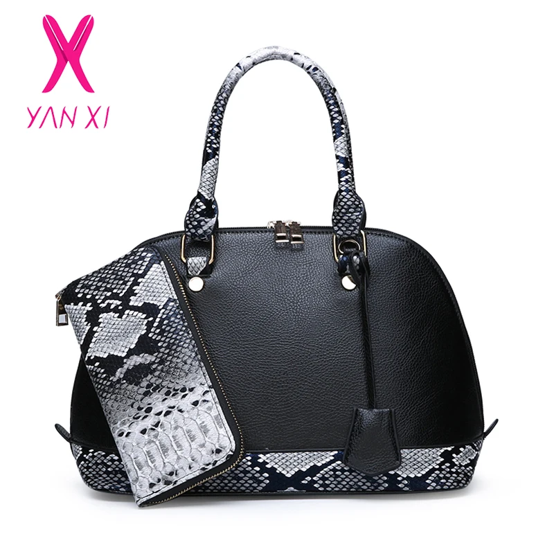 YANXI 2 костюм Женская Роскошная сумка высокого качества кожаная женская через