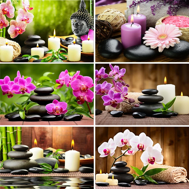 Набор для рукоделия алмазная вышивка Орхидея квадратный узор стразы живопись