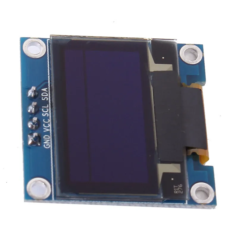 Синий OLED дисплей 0 96 дюйма серийный IIC 128X64 I2C SSD1306 12864 плата с ЖК экраном GND VCC SCL SDA для