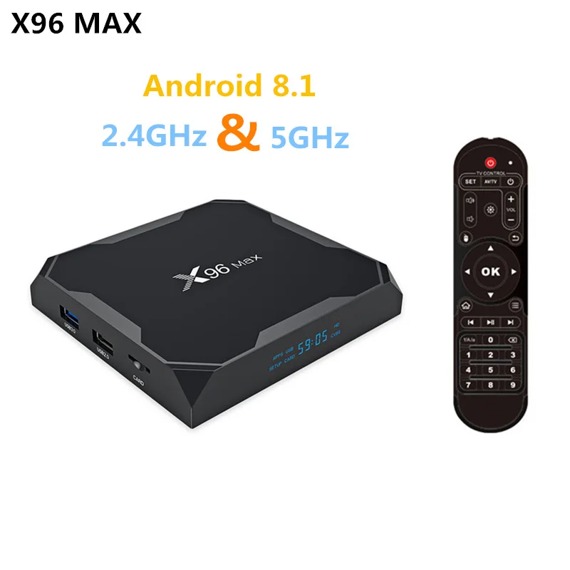 Новинка! X96 MAX Android 8 1 ТВ коробка S905XII 4 K HD 2 Гб оперативной памяти 16 встроенной