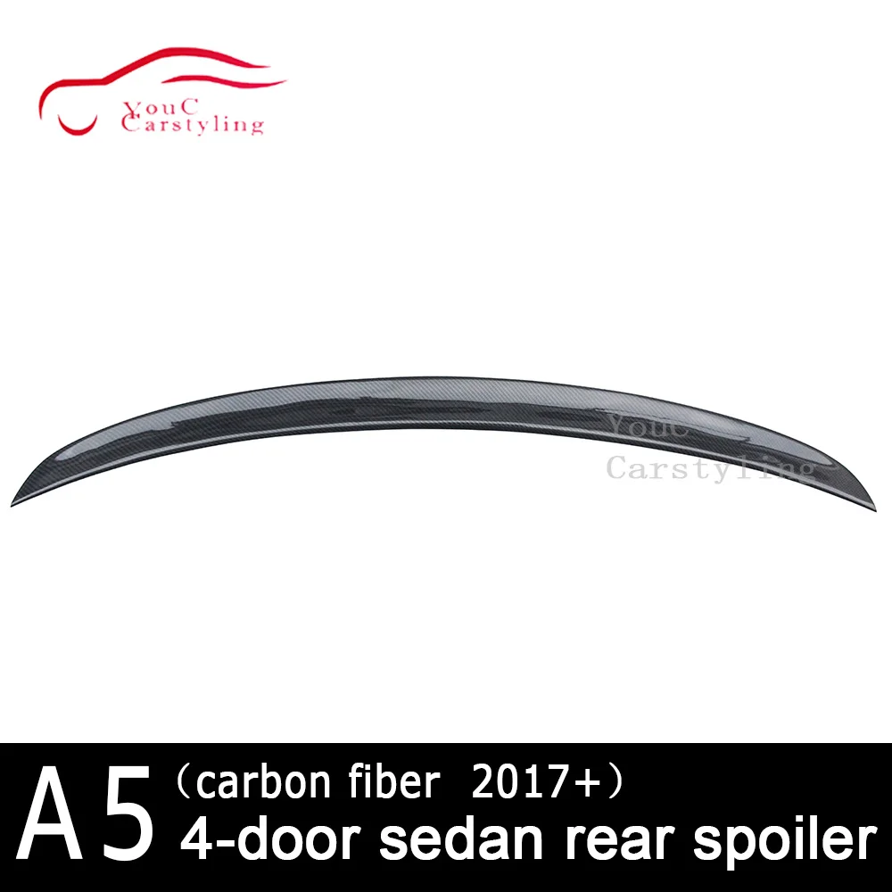 S5 стиль новый задний спойлер из углеродного волокна для Audi A5 4-двери седан 2017 +