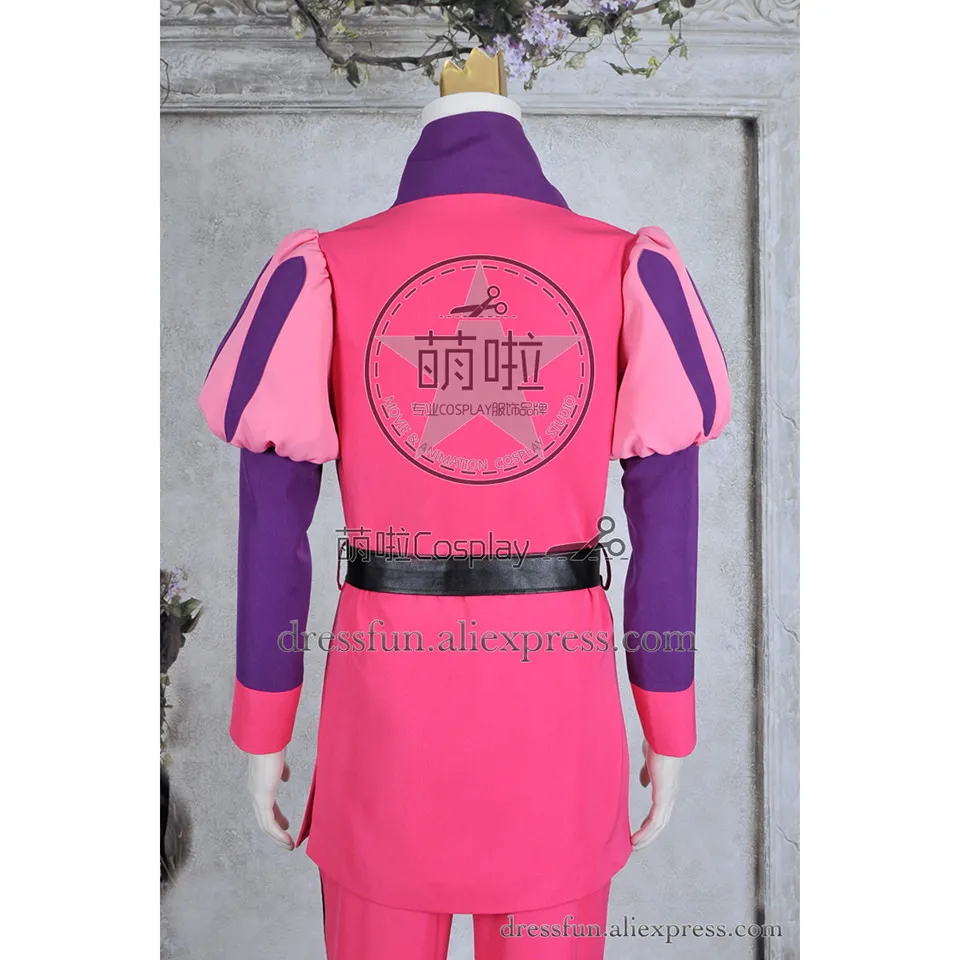 Adventure Time Косплей Костюм Принца Гамбола новый полный комплект розовый