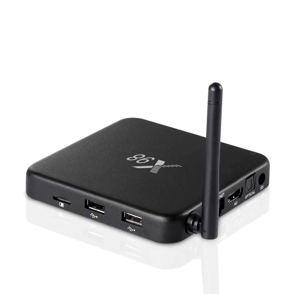 5 шт./лот Hot X98 Smart Tv Box 2 ГБ/16 ГБ Amlogic S905X Android 6 0 Quad Core 4G Wifi 1080p BT4.0 телеприставка PK X96 |