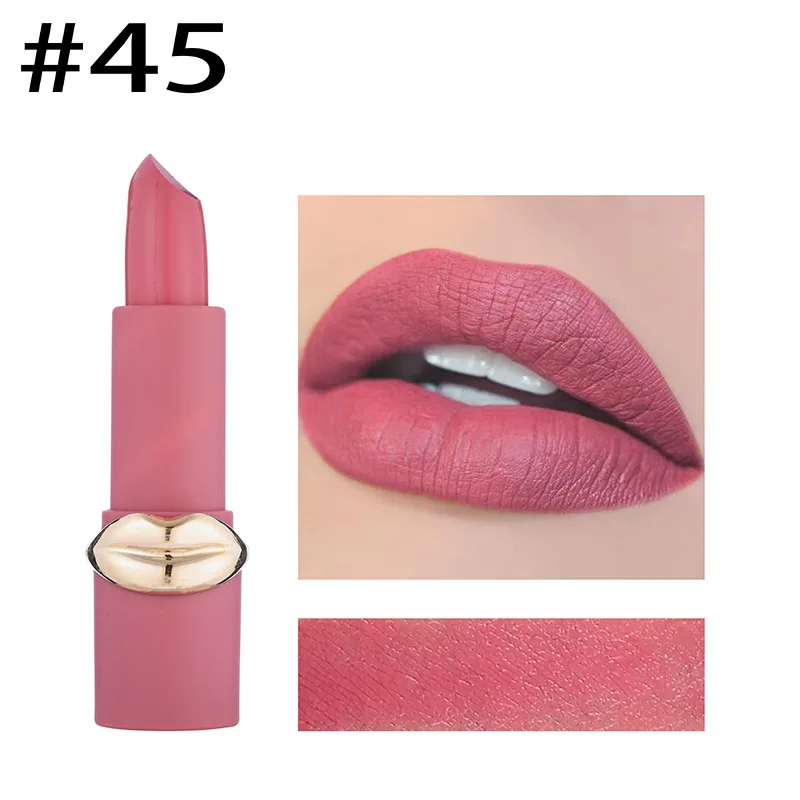 Miss Rose модная форма губ матовая помада Косметическая Сексуальная Красная долговечная Водонепроницаемая пигментная Помада для губ водостойкая матовая губная помада