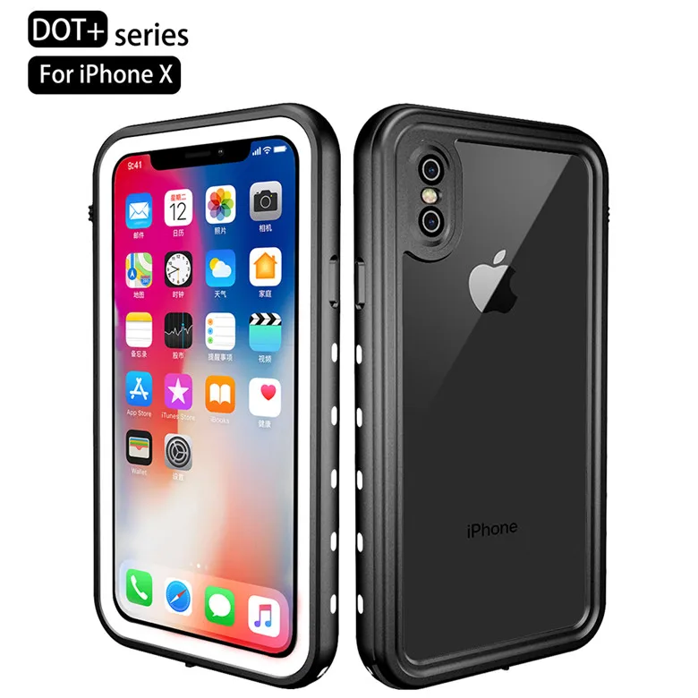 Для IPhone X Водонепроницаемый случае IP68 Жизнь Доказательство воды Защитная крышка