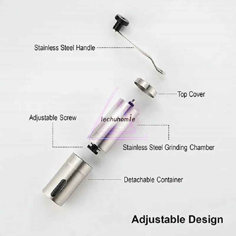 Обновленная портативная ручная кофемолка Ручной Стальной керамический