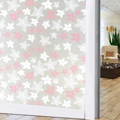 Red leaves 45X100 см матовая оконная стеклянная наклейка световая непрозрачная ванная раздвижная дверь затемненная оконная пленка украшение индивидуальная креативная - Цвет: Red leaves