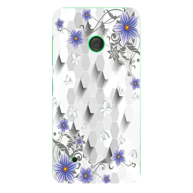 Чехол для Nokia Lumia 530 Модный цветочный чехол с мультяшным рисунком жесткие чехлы