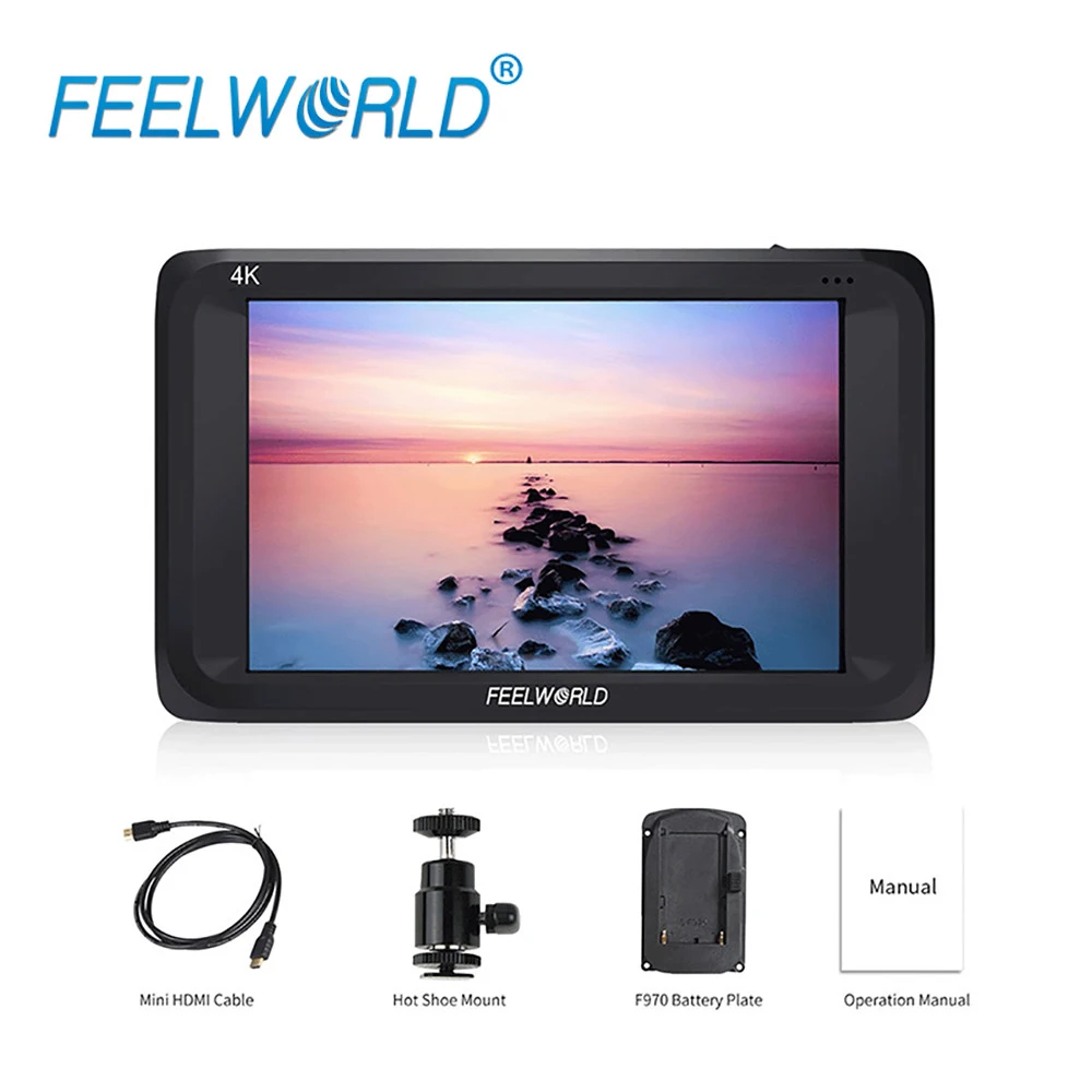 Feelworld S450 M 4 5 дюймовый IPS 4K HDMI 3G SDI полевой монитор &quot1280x800 Камера Внешний ЖК с