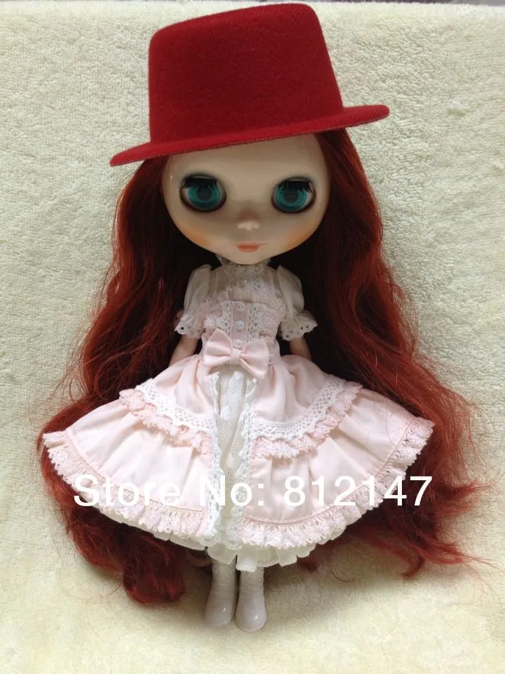 Кукольная шапка Blyth красная | Игрушки и хобби