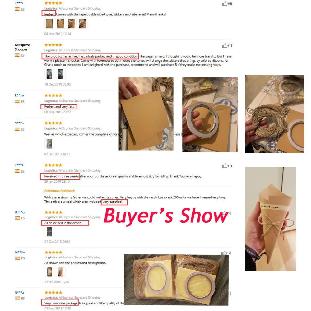 Behogar 100 шт ретро крафт бумаги Бумага конусов Букет Конфет сумки Коробки Свадебная