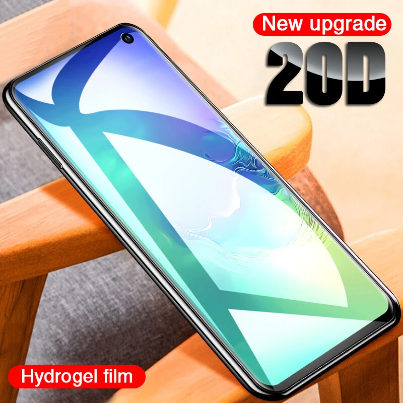 20D полное покрытие Гидрогелевая пленка для Samsung Galaxy S10 S9 S8 Plus S10E Note 8 9 не стекло