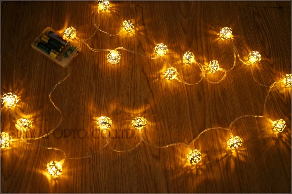 Гирлянда с 20 светодиосветодиодный работающая от батарейки 3 м|holiday decoration|led fairy string