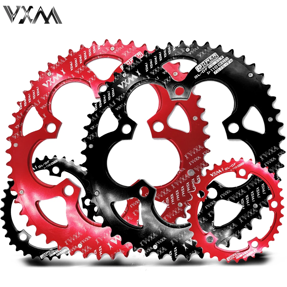 VXM Road Bicylcle 110BCD 35/50T Овальный набор цепных колес для велосипеда 7075 T6 сплав