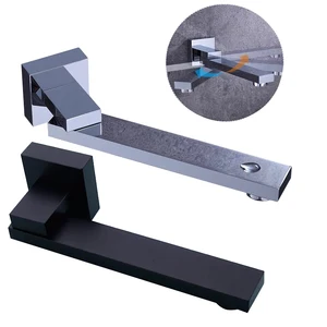 Однотонный басовый настенный выход для душа носик для ванной, смеситель для душа, носик, наполнитель, складной на 180 градусов