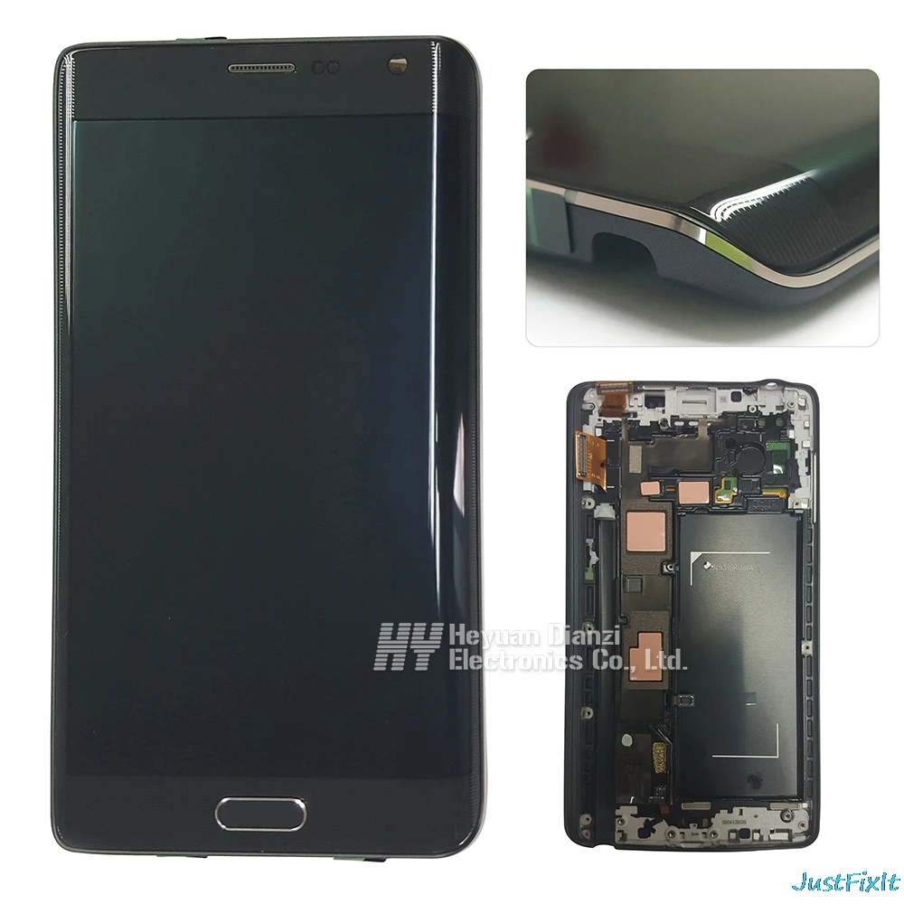 100% оригинал Супер AMOLED Замена для SAMSUNG Galaxy Note 4 Edge N915 N915FD N915F ЖК дигитайзер в сборе с