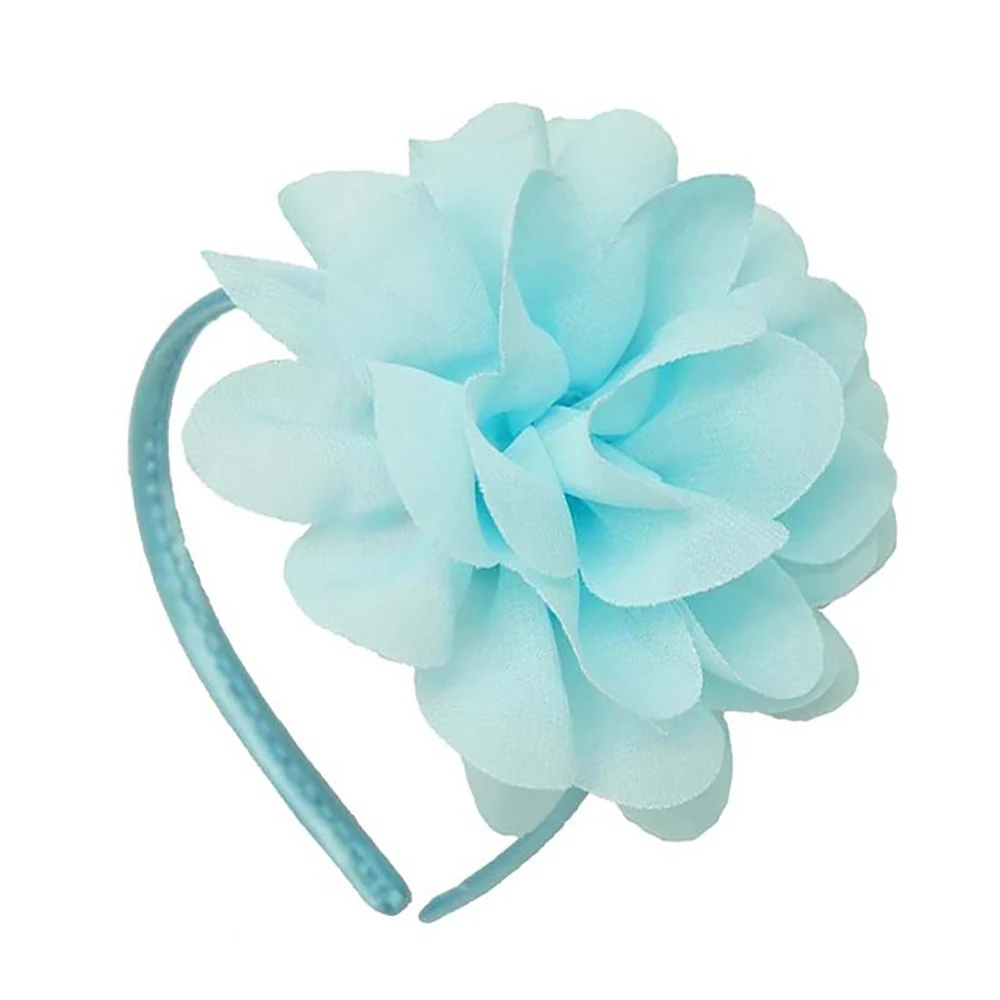 Shabby Chiffon Flowers Hair Bands For Children High Quality Headband Girls Big Flower Bow Headwear Accessories | Детская одежда и