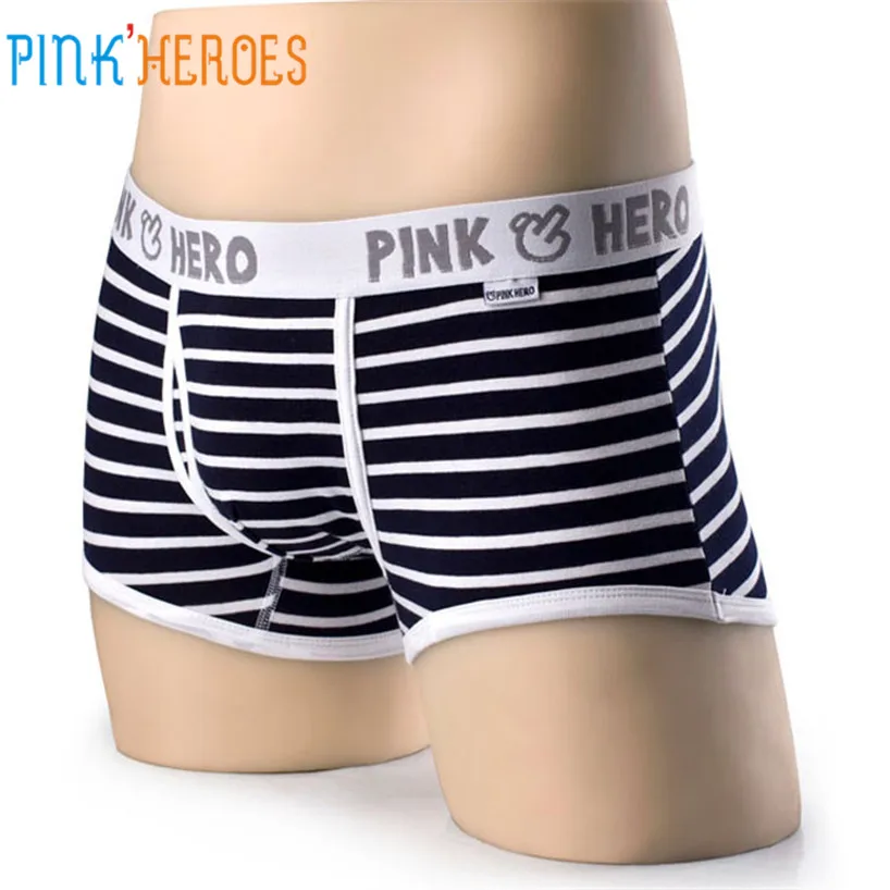 Нижнее белье мужское в полоску с бахромой feb30|pink hero|panties menmen boxer underwear |