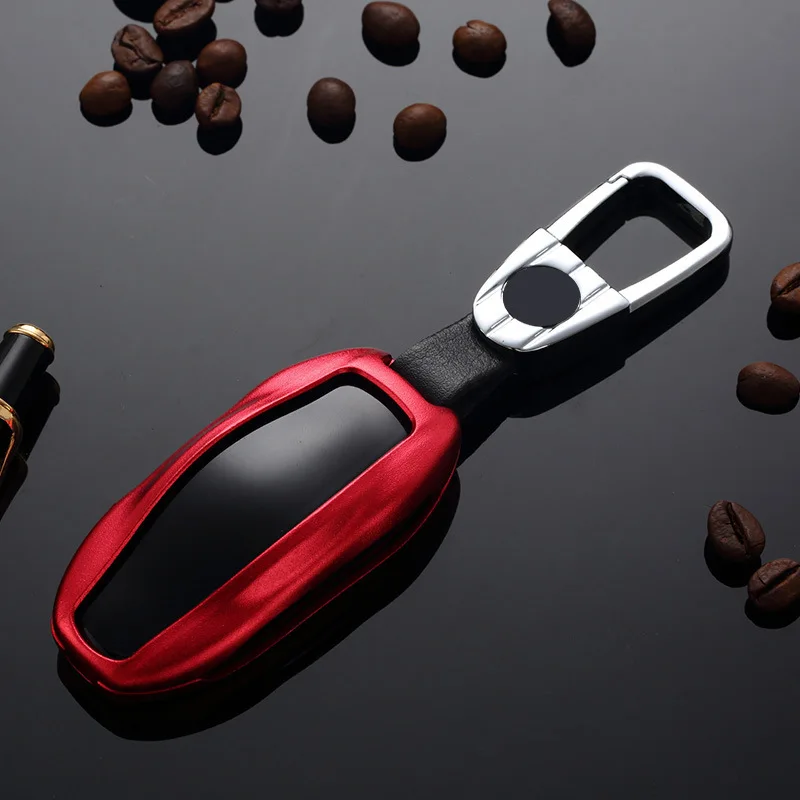Для Tesla Model S 3 чехол для дистанционного ключа от машины ключей из алюминиевого
