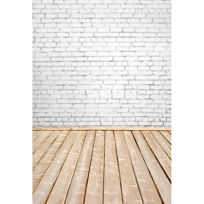 

Vinyl Photography Backdrop Wood floor and brick wall Backdrop Computer Printed Wedding backdrops for photo Studio F-2816