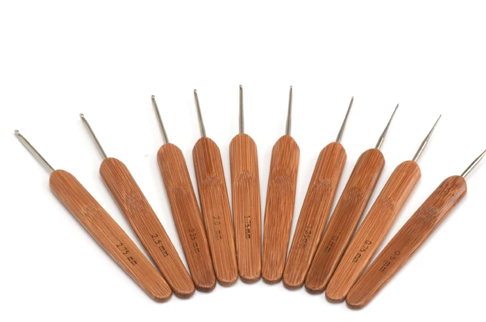 1 шт. практичный крючок для вязания сделай сам из карбонизированного бамбука