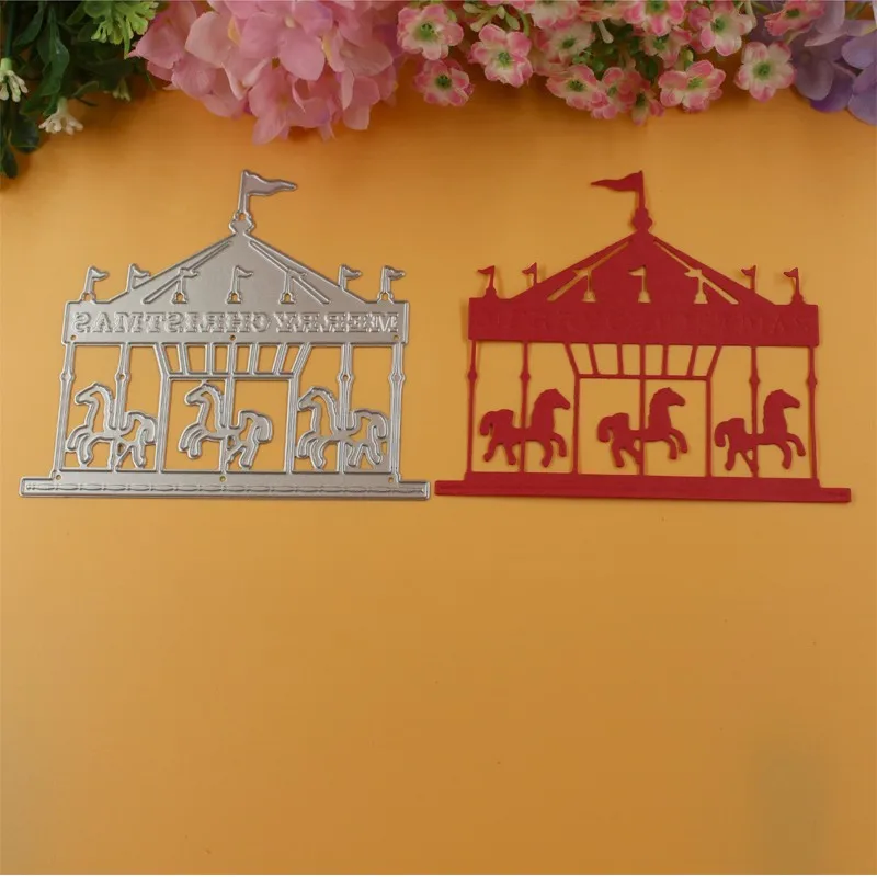 Металлические штампы для скрапбукинга YINISE031 Trojan Horse|dies for scrapbooking|die cutterdie cut dies |