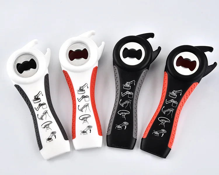 

New Creative Multifunction Stainless Steel Can Opener Beer Bottle Opener Super Good Jar Opener Kitchen Tool 10pcs/lot
