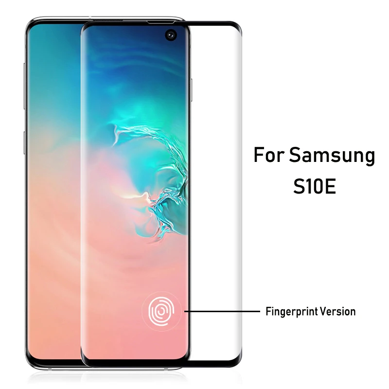 For Samsung S10E 25D закаленное стекло с закругленными краями для samsung Galaxy S8 S9 S10 Plus S10E, защитное стекло на samsung Note 9 8, защитная пленка - Цвет: For Samsung S10E