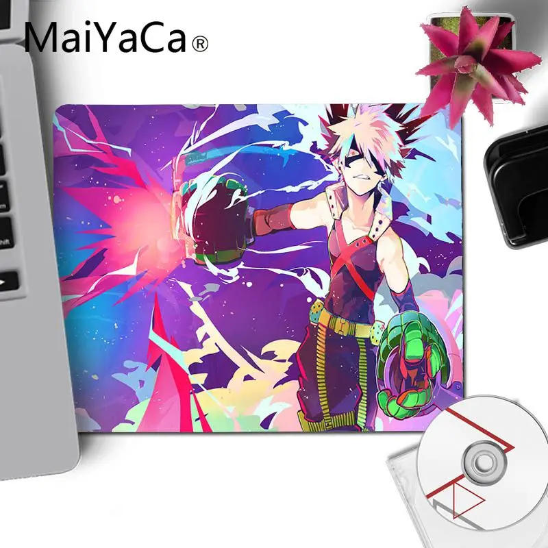 18x22cm MaiYaCa простой дизайн мой герой Academy Bakugou катсуки аниме игровой коврик для мыши нескользящий ноутбук компьютер ПК игровой коврик Настольный коврик - Цвет: 18x22cm