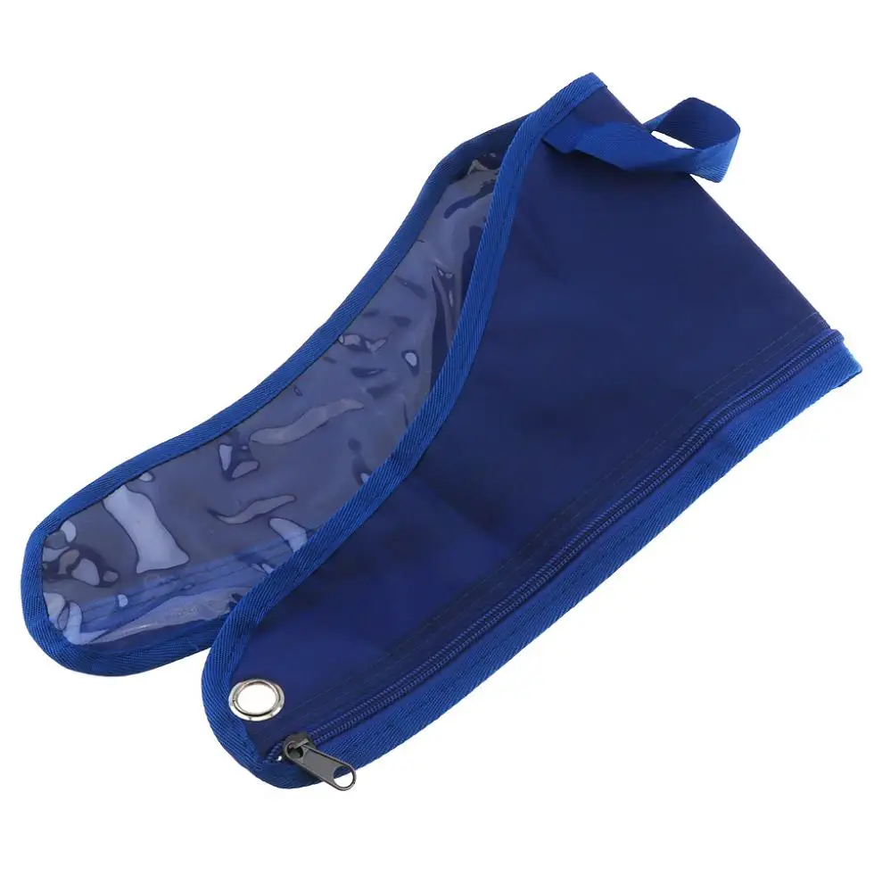 Удобный синий прозрачный пластиковый холщовый пакет 68 см для удочки катушки