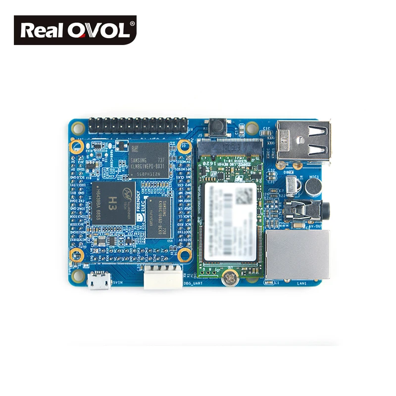 Мини-щит RealQvol Friendlyarm для NanoPi NEO Core/Core2 такой же форм-фактор, как и RPi, может быть хорошо помещен в чехол RPi