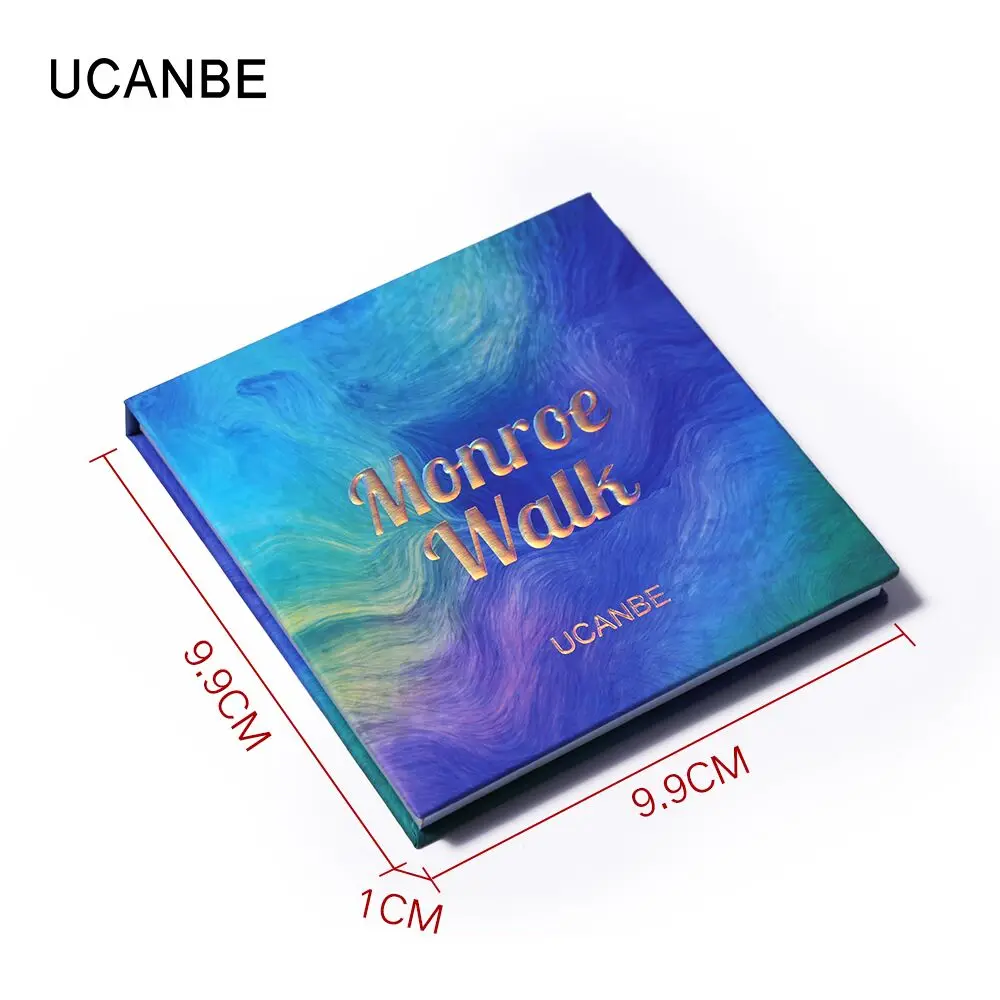 Палетка теней UCANBE для макияжа палитра из 9 оттенков Мерцающая пигментированная