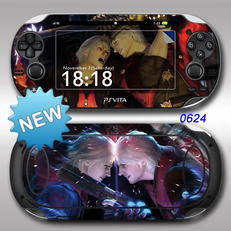 Передняя и задняя защитная psv1000 кожи Стикеры чехол для Sony PS Vita 1000 One Piece/Doraemon Наклейка виниловая кожа стикеры протектор