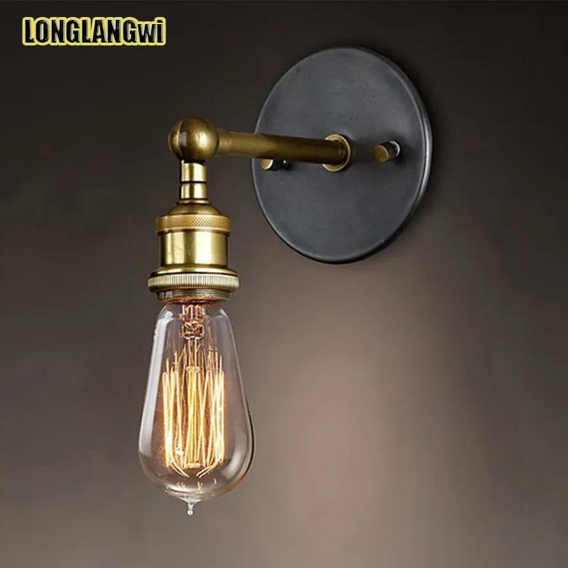 Винтажный Лофт Эдисона настенный светильник для балконного входа Американский