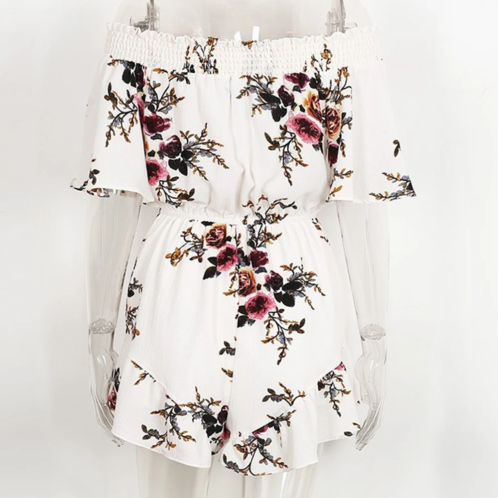 Для женщин Лето 2017 пляжные цветочный Boho платье Свободные Печать пикантные с