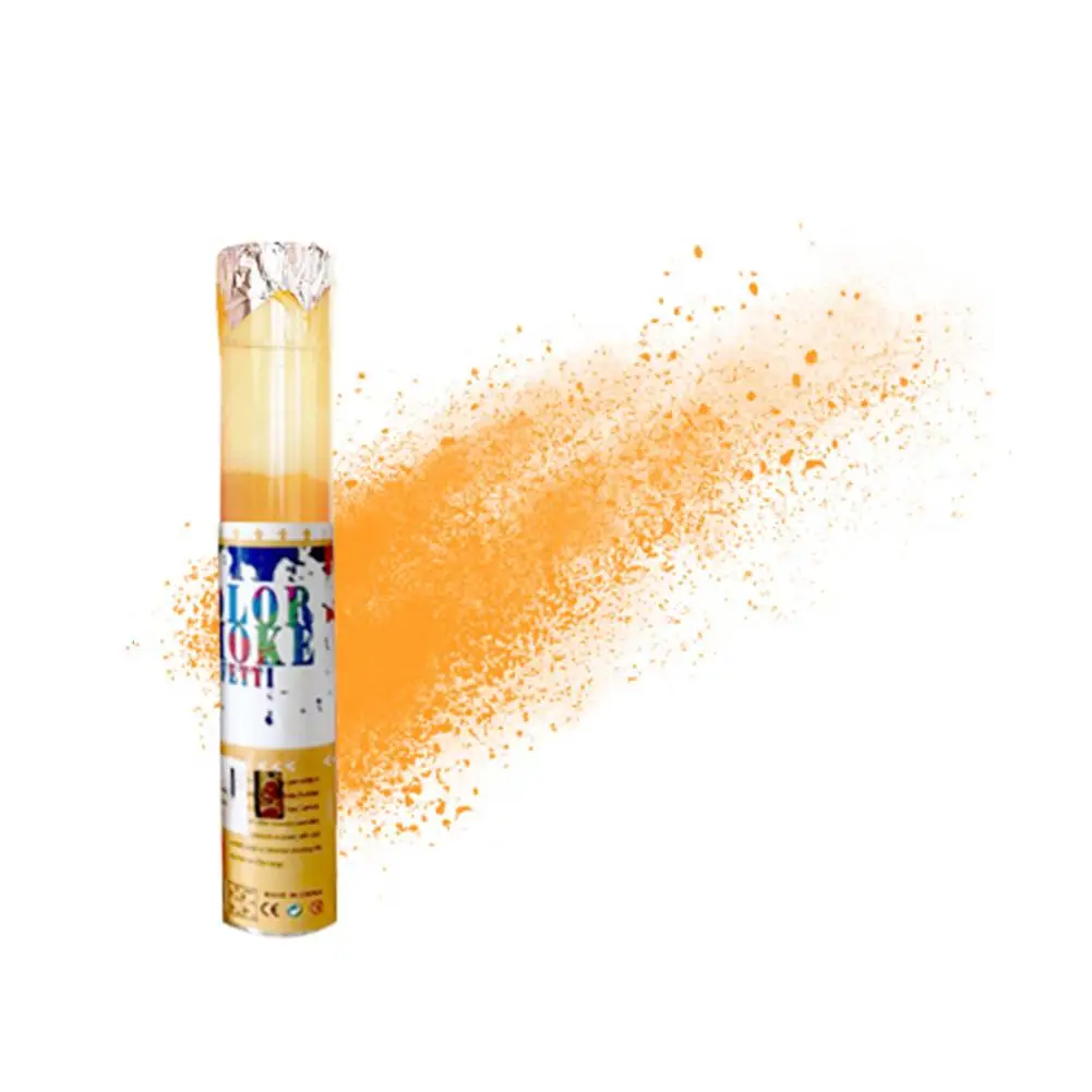 Orange Радужный бегущий порошок струйная бутылка для Holi вечерние Новинка Фестиваль игрушка цветная кукурузная порошок спрей бутылка - Цвет: Orange