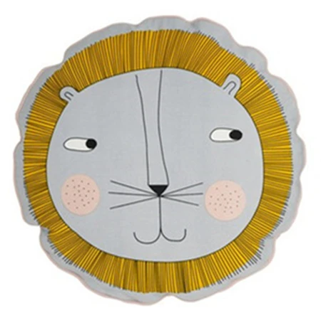 lion 40*40 см Высококачественный Лев подушка для лица Пингвин медведь подушки с изображением животных милый диван подушка детская комната Домашний Декор подарок для детей - Цвет: lion