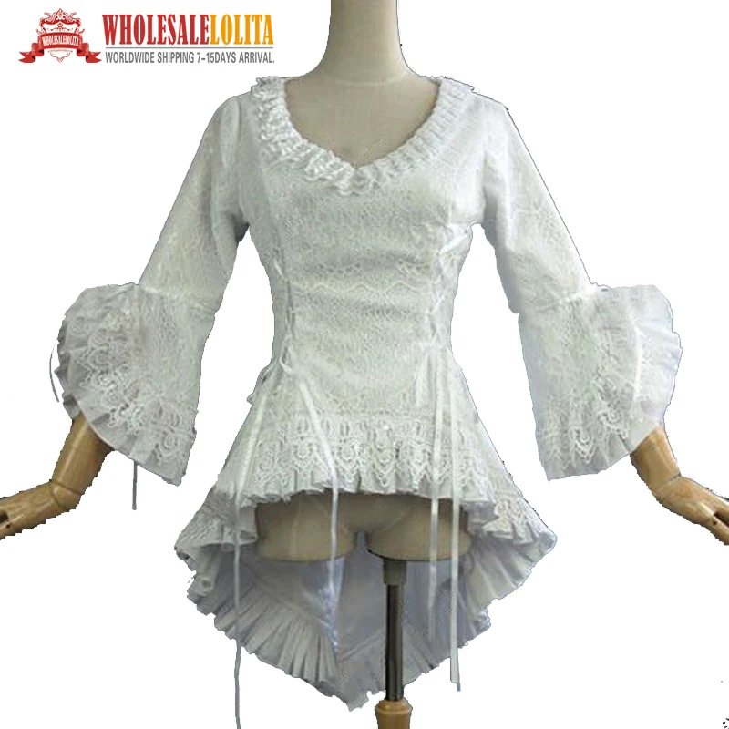 Викторианская Готическая кружевная верхняя каскадная куртка-корсет Titanic Reaction