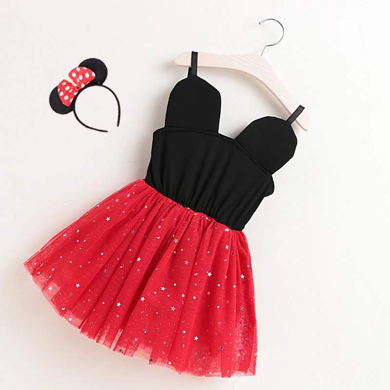 2017 платье для девочки милый костюм в виде мышки платья детский на день рождения с
