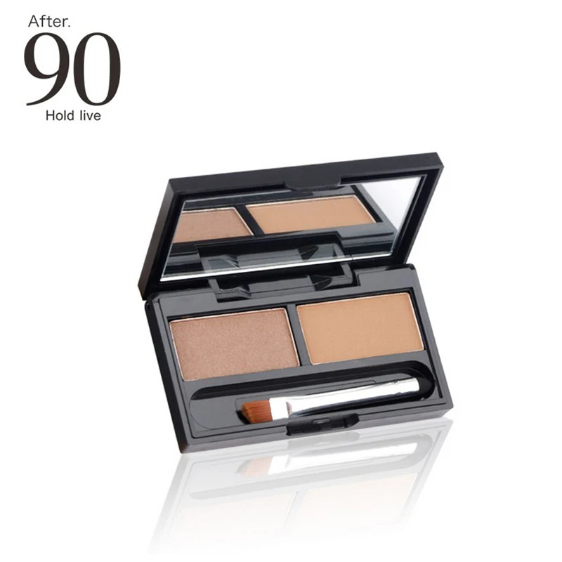 Набор для макияжа с двойным зеркалом 3 естественных цвета длинная одежда 2 вида