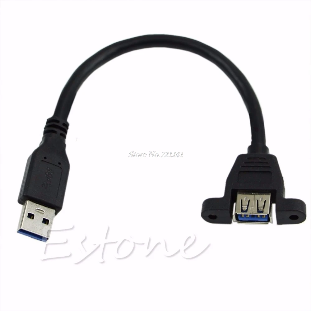 Удлинительный Кабель USB 3 0 штекер-гнездо формованная панель крепление порт