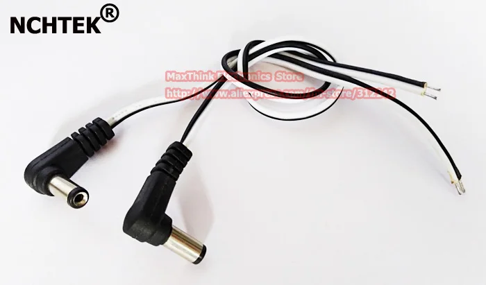 NCHTEK DC источник питания прямоугольный Штекерный кабель 5 5x2 1 штекер постоянного