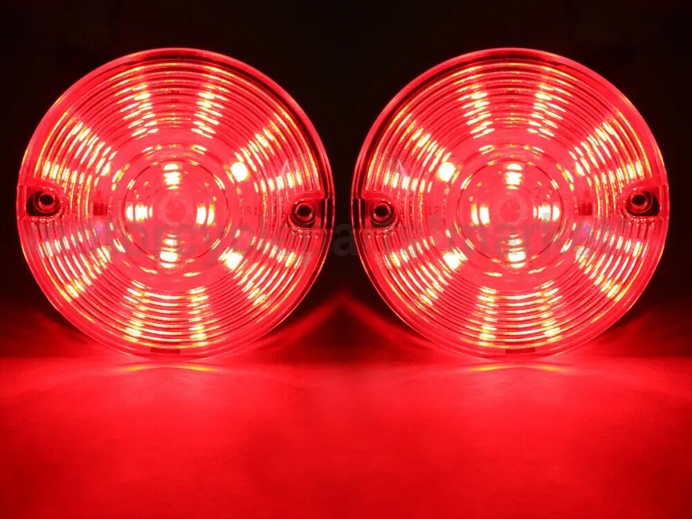 2x24 SMD светодиодный 1157 красный передний указатель поворота вставки панель