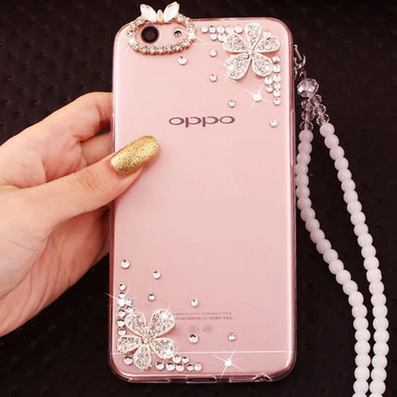 Новая роскошная девушка женские С кристалалми и стразами обложка + 3D Bling со чехол