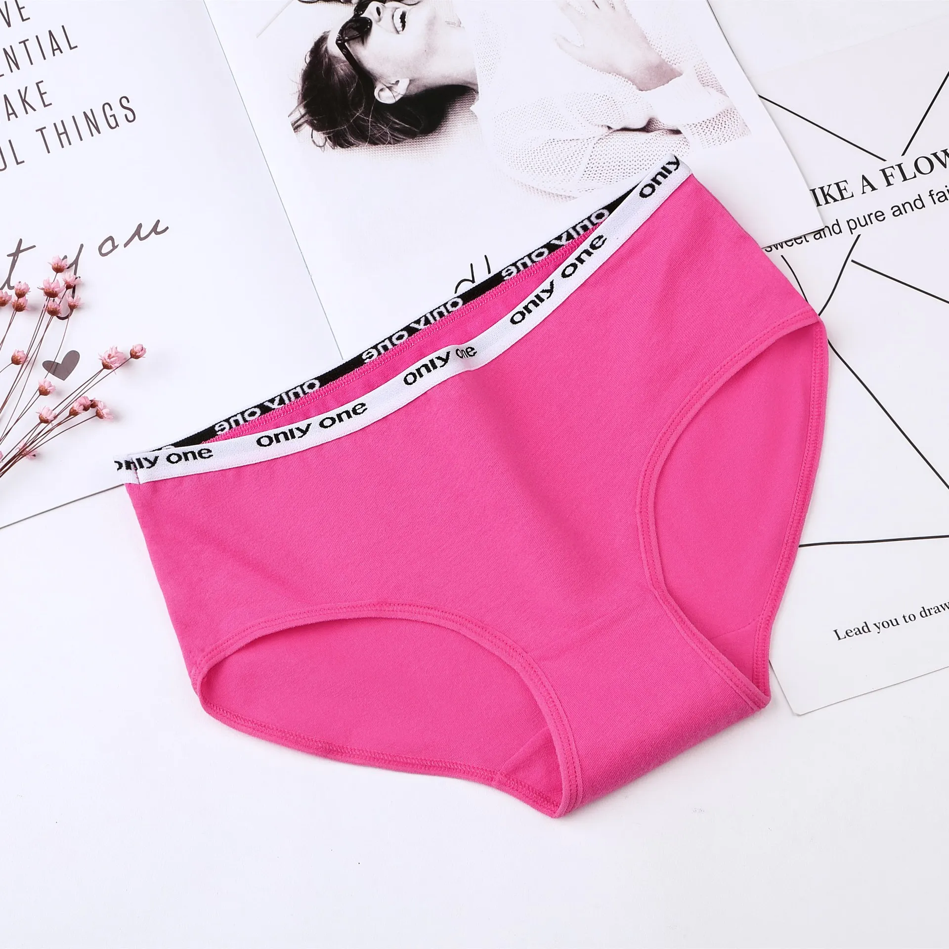 Rose Red Luonalex сексуальные трусики 14 цветов прозрачные сетчатые трусы для женщин черные бесшовные пикантные трусики размера плюс дамское нижнее белье 1 шт - Цвет: Rose Red