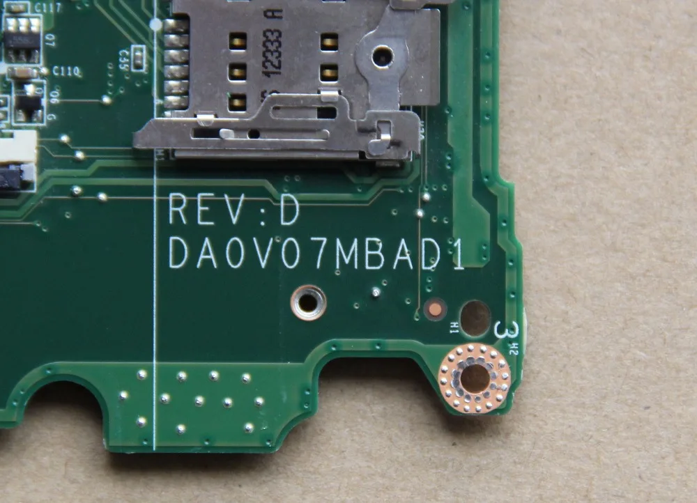 CN 0287RF 287RF для DELL 13Z 5323 V3360 Материнская плата ноутбука DA0V07MBAD1 со стандартным ЦПУ HM77