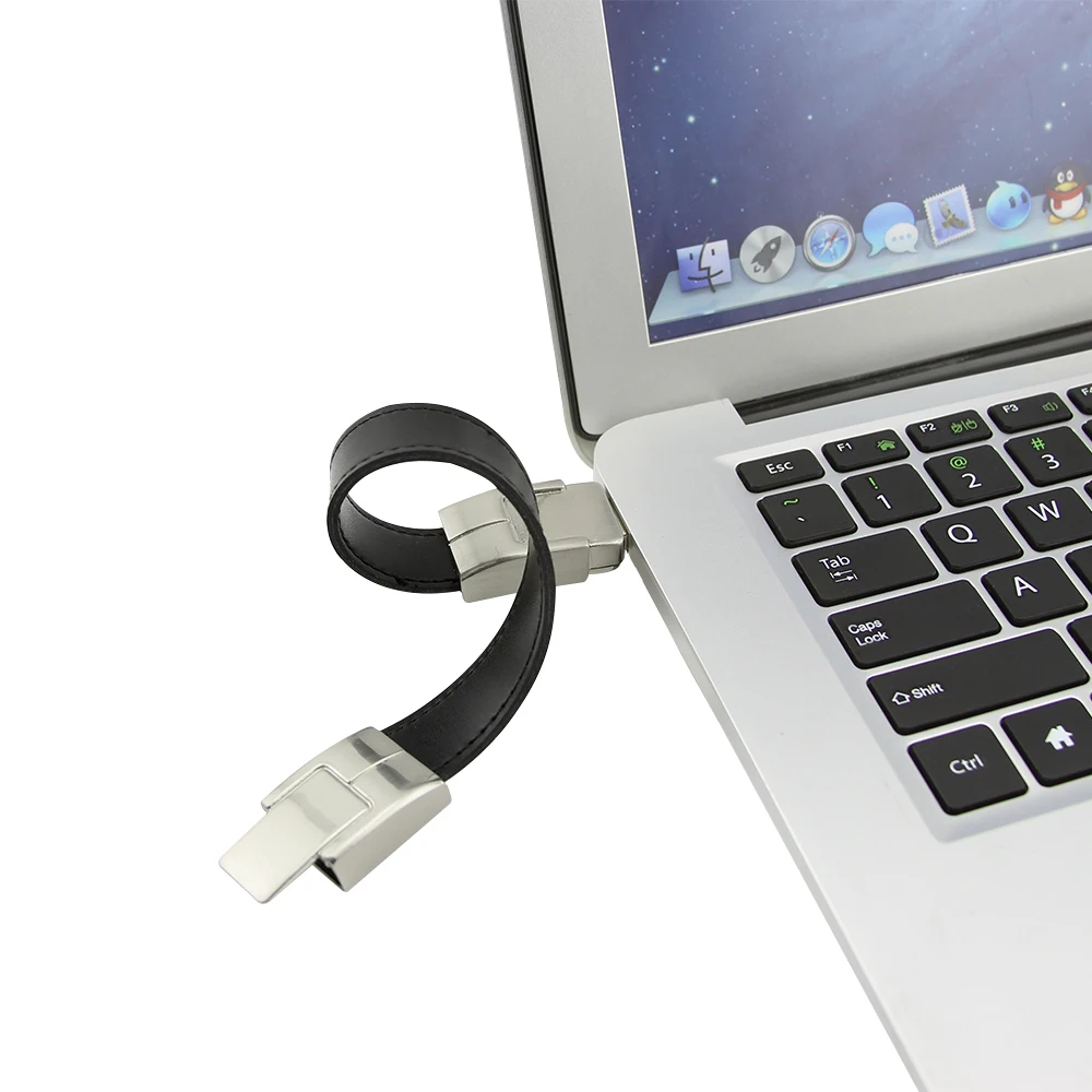CHYI ремень браслет USB флэш-накопитель ручка драйвер черный ремень браслет дизайн карта памяти 4 ГБ 8 ГБ 16 ГБ 32 ГБ 64 ГБ Флешка в подарок