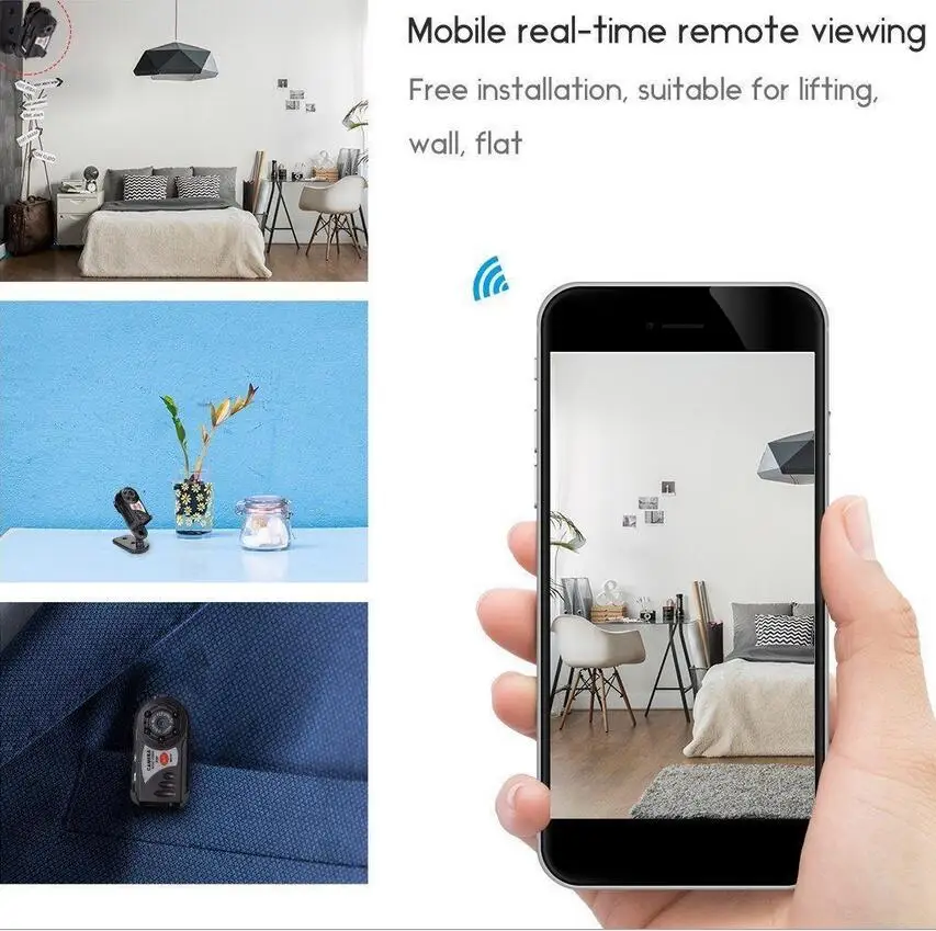 Mini Camera Q7 WIFI P2P DV DVR Wireless IP Cam Video Camcorder Recorder Network Remote View Night Vision IR/Motion Detect | Электроника
