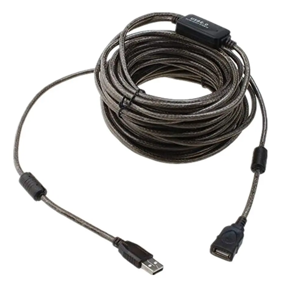 50ft USB2.0 Мужской и женский Активный удлинитель высокоскоростной кабель для